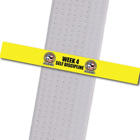 AUUSOMA - Week 4 Self Discipline Achievement Stripes - BeltStripes.com : The #1 Source for Martial Arts Belt Tape