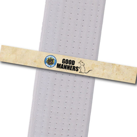 Allegheny Shotokan - Good Manners Achievement Stripes - BeltStripes.com : The #1 Source for Martial Arts Belt Tape