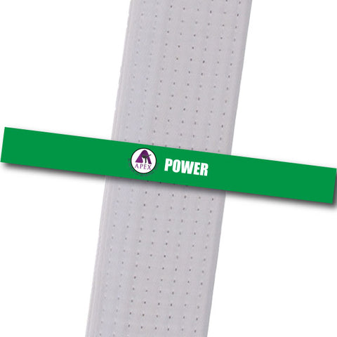 Apex MA - Power Custom Belt Stripes - BeltStripes.com : The #1 Source for Martial Arts Belt Tape