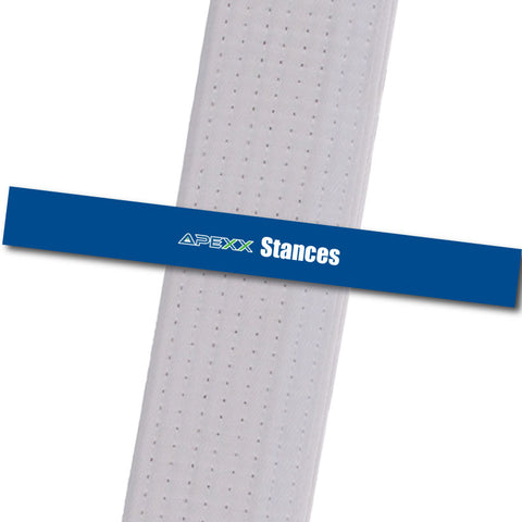 Apexx MA - Stances Custom Design Program - BeltStripes.com : The #1 Source for Martial Arts Belt Tape