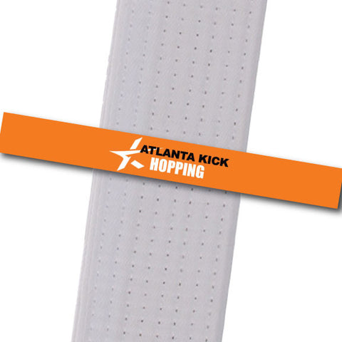 Atlanta Kick - Hopping Custom Belt Stripes - BeltStripes.com : The #1 Source for Martial Arts Belt Tape