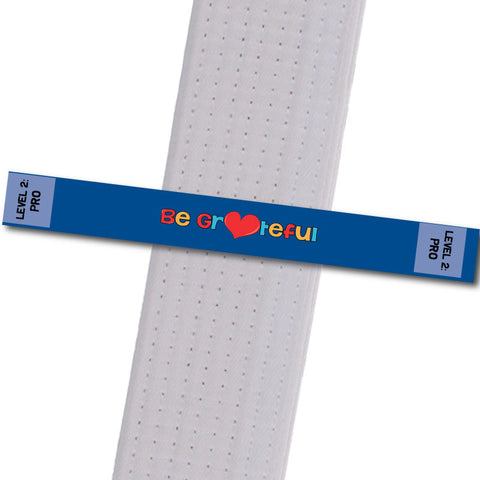 MatChats BeltStripes - Be Grateful! - Level 2: Pro Achievement Stripes - BeltStripes.com : The #1 Source for Martial Arts Belt Tape