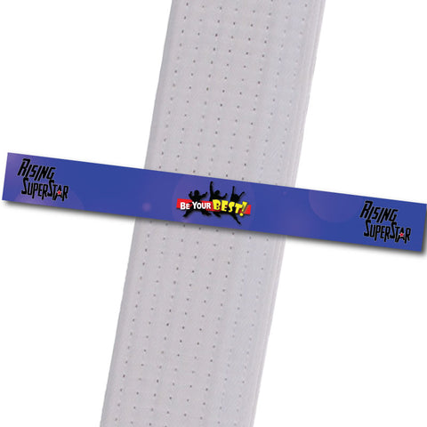 Be Your Best! BeltStripes - Rising SuperStar (Silver Reward) Achievement Stripes - BeltStripes.com : The #1 Source for Martial Arts Belt Tape