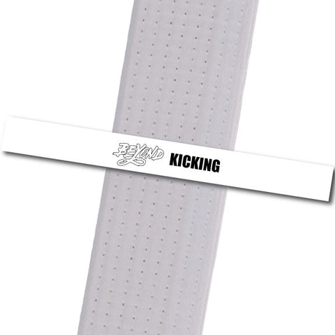 Beyond MA - Kicking Custom Belt Stripes - BeltStripes.com : The #1 Source for Martial Arts Belt Tape