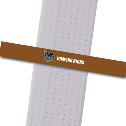 Blackman Academy - Jumping Kicks Achievement Stripes - BeltStripes.com : The #1 Source for Martial Arts Belt Tape