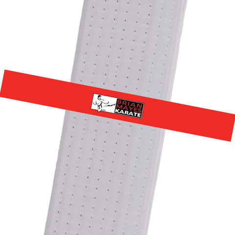 Brian Mayes Karate - Red Custom Belt Stripes - BeltStripes.com : The #1 Source for Martial Arts Belt Tape