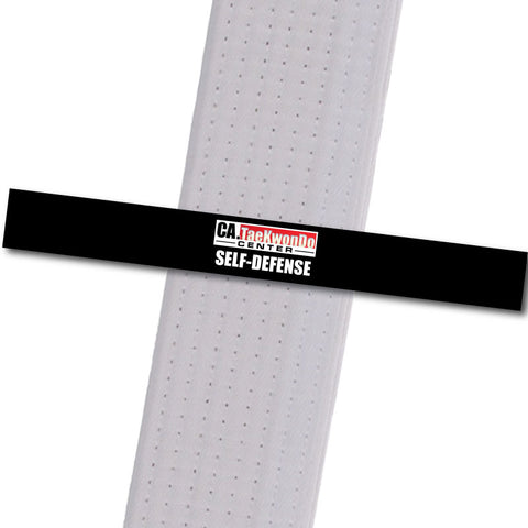 Ca. TaeKwonDo Center - Self Defense - Black Custom Belt Stripes - BeltStripes.com : The #1 Source for Martial Arts Belt Tape
