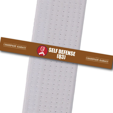 Champion Karate - Self Defense (Q3) Achievement Stripes - BeltStripes.com : The #1 Source for Martial Arts Belt Tape