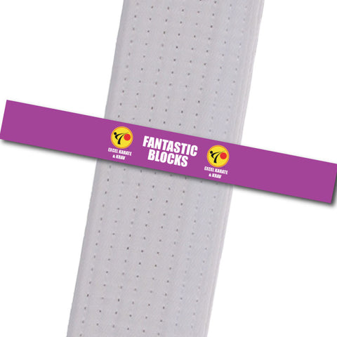 Excel Karate & Krav - Fantastic Blocks Custom Belt Stripes - BeltStripes.com : The #1 Source for Martial Arts Belt Tape