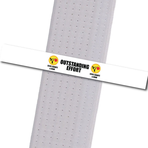 Excel Karate & Krav - Outstanding Effort Custom Belt Stripes - BeltStripes.com : The #1 Source for Martial Arts Belt Tape