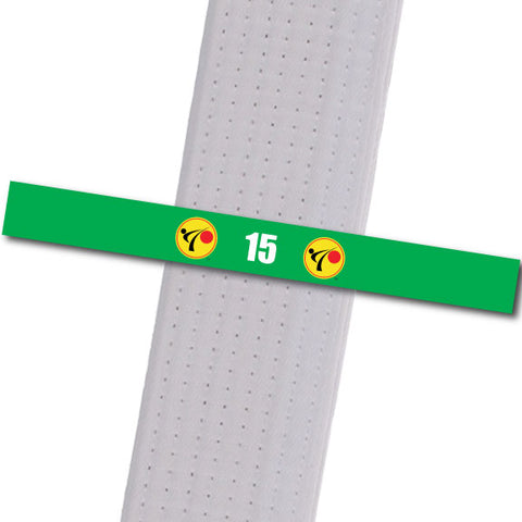 Excel MA - 15 Custom Belt Stripes - BeltStripes.com : The #1 Source for Martial Arts Belt Tape