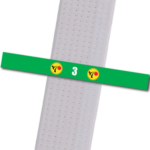 Excel MA - 3 Custom Belt Stripes - BeltStripes.com : The #1 Source for Martial Arts Belt Tape