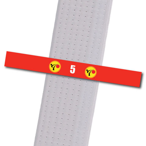 Excel MA - 5 Custom Belt Stripes - BeltStripes.com : The #1 Source for Martial Arts Belt Tape