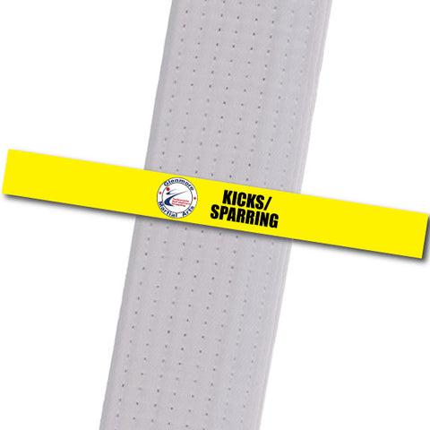 Glenmore MA - Kicks-Sparring Custom Belt Stripes - BeltStripes.com : The #1 Source for Martial Arts Belt Tape