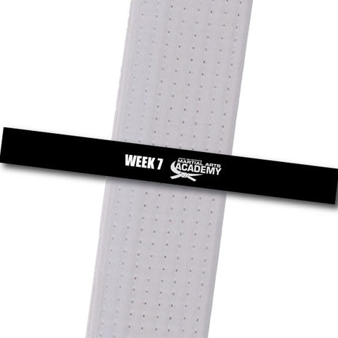 John Geyston MA - Week 7-Black Achievement Stripes - BeltStripes.com : The #1 Source for Martial Arts Belt Tape