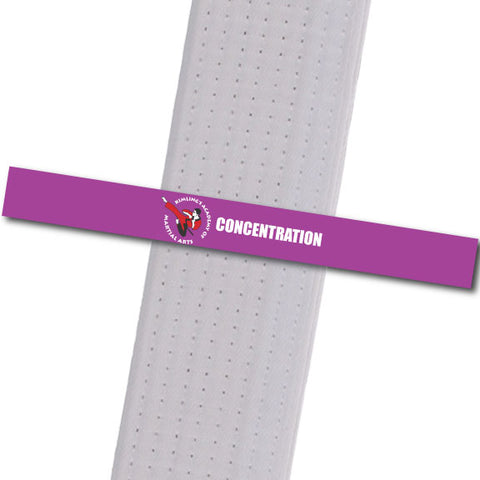 Kimling's Academy - Concentration Achievement Stripes - BeltStripes.com : The #1 Source for Martial Arts Belt Tape