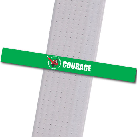 Kimling's Academy - Courage Achievement Stripes - BeltStripes.com : The #1 Source for Martial Arts Belt Tape