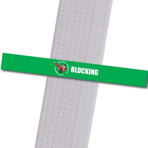 Kimling's Academy - Blocking Achievement Stripes - BeltStripes.com : The #1 Source for Martial Arts Belt Tape