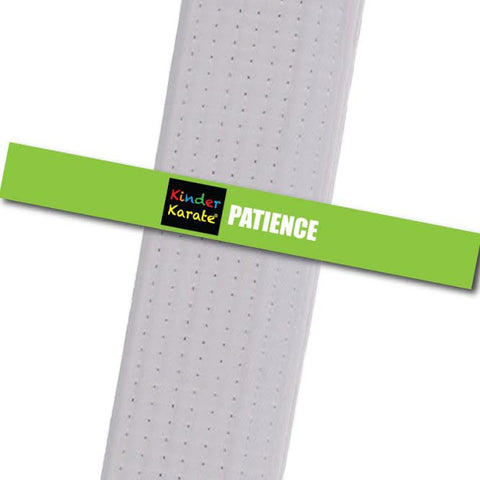 Kinder Karate - Patience Custom Belt Stripes - BeltStripes.com : The #1 Source for Martial Arts Belt Tape