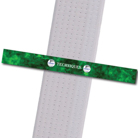 Legacy MA - Techniques - Green Achievement Stripes - BeltStripes.com : The #1 Source for Martial Arts Belt Tape