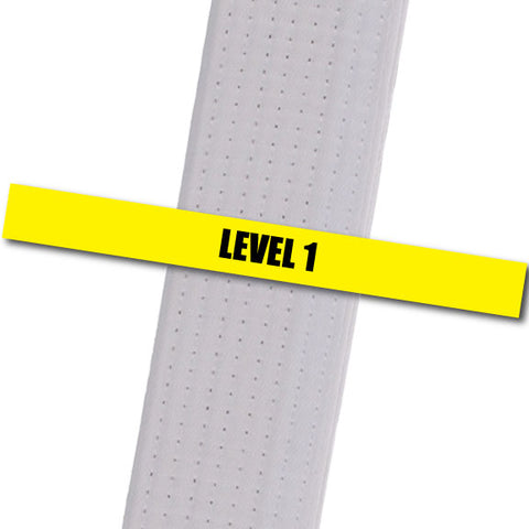 MacKenzie & Yates MA - Level 1 Achievement Stripes - BeltStripes.com : The #1 Source for Martial Arts Belt Tape