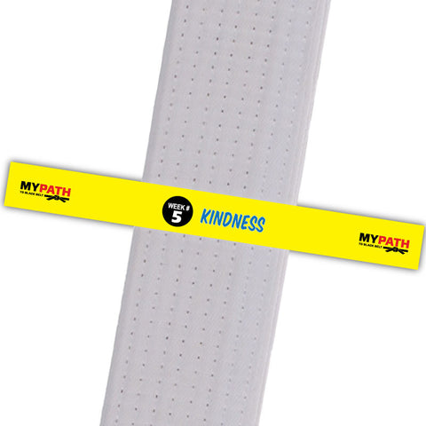 (NEW) My First Six Weeks BeltStripes - Week 5 - Kindness My Path to Black Belt - BeltStripes.com : The #1 Source for Martial Arts Belt Tape
