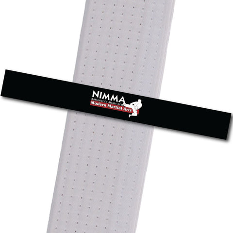 NIMMA - Logo Only - Black Achievement Stripes - BeltStripes.com : The #1 Source for Martial Arts Belt Tape