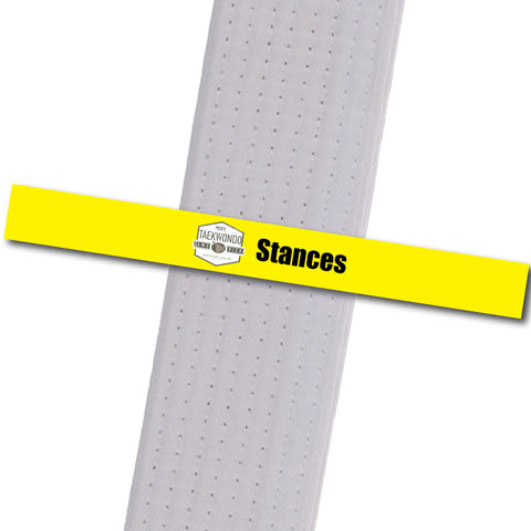 Pecks TKD - Stances Custom Belt Stripes - BeltStripes.com : The #1 Source for Martial Arts Belt Tape