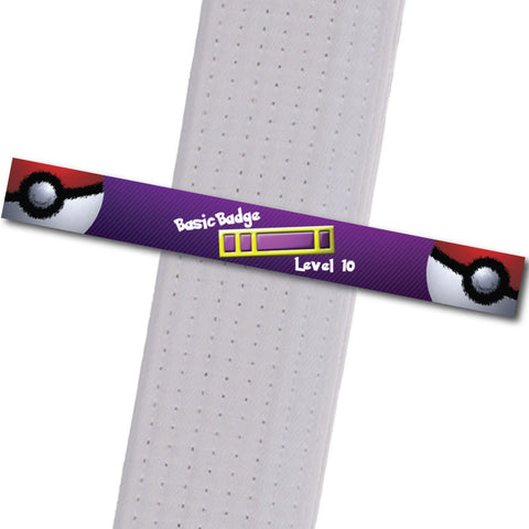 PokeStripes - Basic Badge - Level 10 Achievement Stripes - BeltStripes.com : The #1 Source for Martial Arts Belt Tape