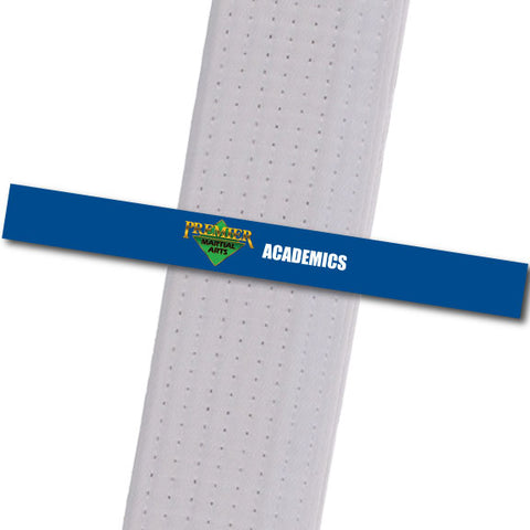 Premier MA Powder Springs - Academics Achievement Stripes - BeltStripes.com : The #1 Source for Martial Arts Belt Tape