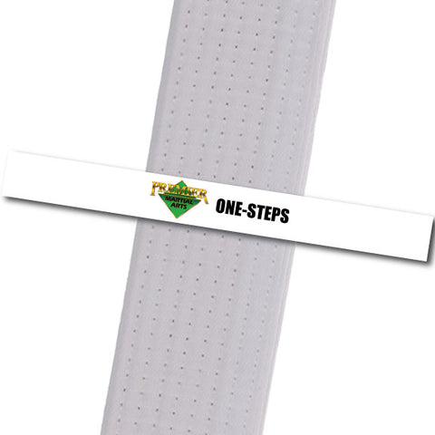 Premier MA Powder Springs - One-Steps Achievement Stripes - BeltStripes.com : The #1 Source for Martial Arts Belt Tape