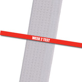 Testing Stripes - Week 2 Test - Red Achievement Stripes - BeltStripes.com : The #1 Source for Martial Arts Belt Tape