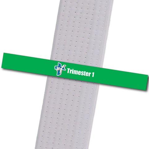 Shepherd-Warrior MA - Trimester 1 - Green Custom Belt Stripes - BeltStripes.com : The #1 Source for Martial Arts Belt Tape