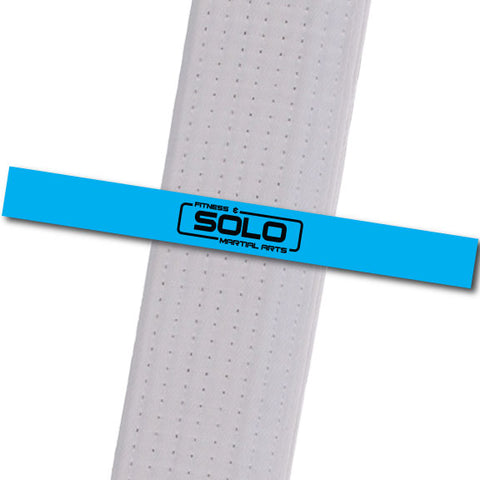 Solo Martial Arts - Light Blue with New Logo Custom Belt Stripes - BeltStripes.com : The #1 Source for Martial Arts Belt Tape