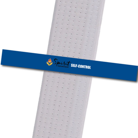 Spirit TKD - Self Control Custom Belt Stripes - BeltStripes.com : The #1 Source for Martial Arts Belt Tape