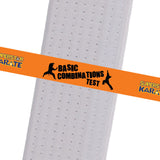 Superstar Karate - Basic Combinations Test Custom Belt Stripes - BeltStripes.com : The #1 Source for Martial Arts Belt Tape