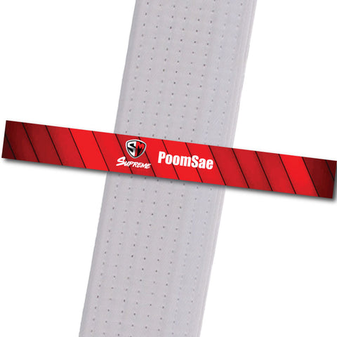Supreme MA - PoomSae Custom Belt Stripes - BeltStripes.com : The #1 Source for Martial Arts Belt Tape