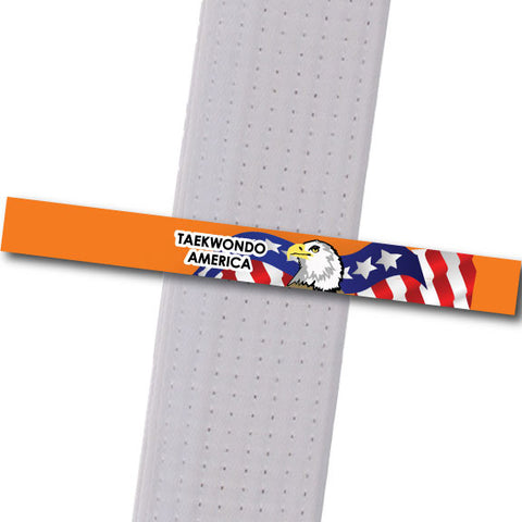 TKD America - Orange Custom Belt Stripes - BeltStripes.com : The #1 Source for Martial Arts Belt Tape