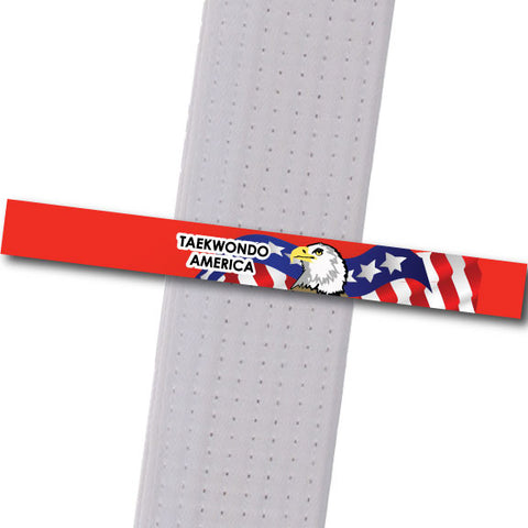 TKD America - Red Custom Belt Stripes - BeltStripes.com : The #1 Source for Martial Arts Belt Tape