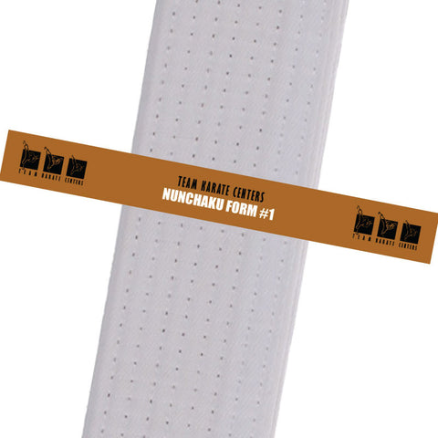 Team Karate Centers - Nunchaku Form #1 Custom Belt Stripes - BeltStripes.com : The #1 Source for Martial Arts Belt Tape