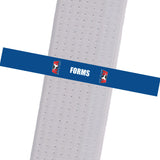 Triple Crown Martial Arts - FORMS - Blue Custom Belt Stripes - BeltStripes.com : The #1 Source for Martial Arts Belt Tape