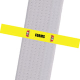 Triple Crown Martial Arts - FORMS - Yellow Custom Belt Stripes - BeltStripes.com : The #1 Source for Martial Arts Belt Tape