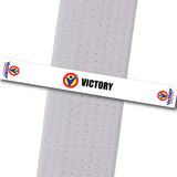 Victory Martial Arts - Victory (White) Achievement Stripes - BeltStripes.com : The #1 Source for Martial Arts Belt Tape