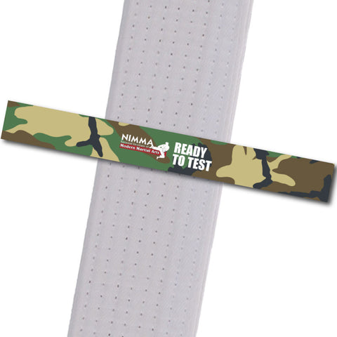 Wescott's Martial Arts - Ready to Test - Camo Achievement Stripes - BeltStripes.com : The #1 Source for Martial Arts Belt Tape