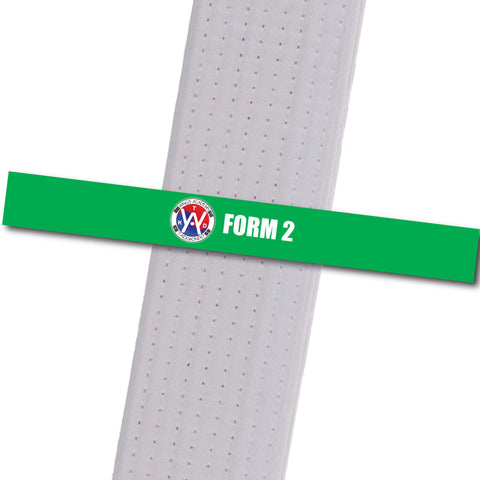 Wings Academy - Form 2 - Blue Custom Belt Stripes - BeltStripes.com : The #1 Source for Martial Arts Belt Tape