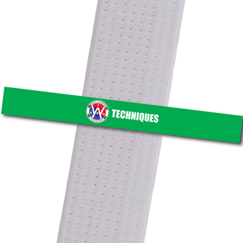 Wings Academy - Techniques - Green Custom Belt Stripes - BeltStripes.com : The #1 Source for Martial Arts Belt Tape