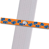 WuTian MA - Blue-Clouds-Orange-Stripe Custom Belt Stripes - BeltStripes.com : The #1 Source for Martial Arts Belt Tape