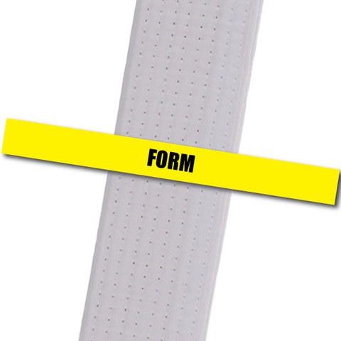 Wyomissing-ATA - Form - Yellow Custom Belt Stripes - BeltStripes.com : The #1 Source for Martial Arts Belt Tape