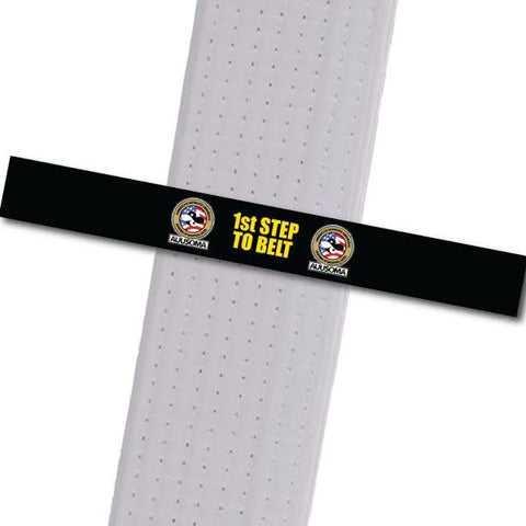 AUUSOMA - 1st Step to Belt: Black Achievement Stripes - BeltStripes.com : The #1 Source for Martial Arts Belt Tape