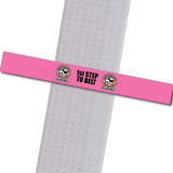 AUUSOMA - 1st Step to Belt: Pink Achievement Stripes - BeltStripes.com : The #1 Source for Martial Arts Belt Tape